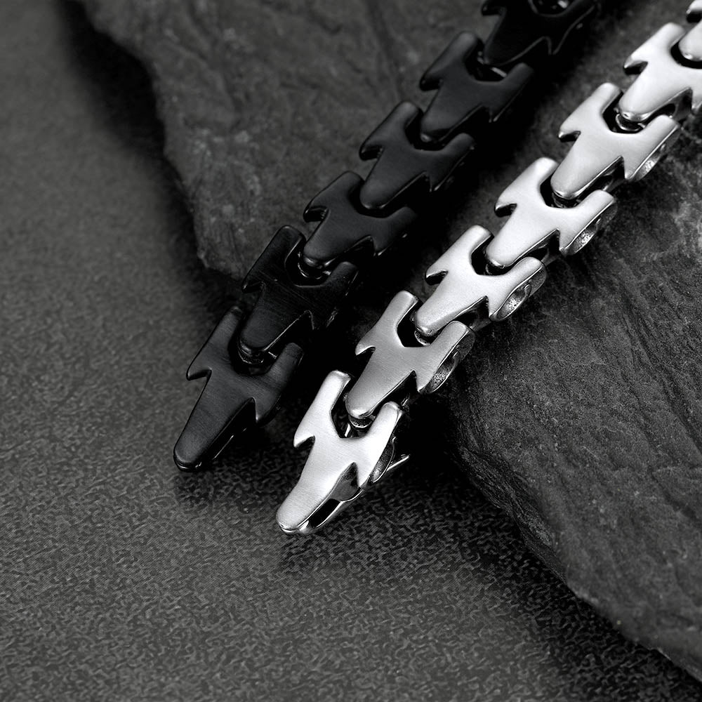 Chunky Dragon Chain Bracelet for Men in Stainless Steel