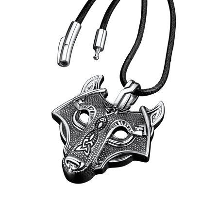 Norse Viking Celtic Wolf Necklace Amulet Jewelry For Men