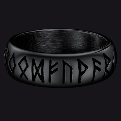 Norse Viking Runes Ring Stainless Steel Ring for Men