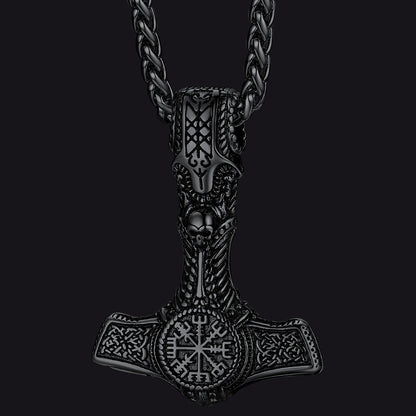 Viking Thor's Hammer Mjolnir Necklace Pendant For Men