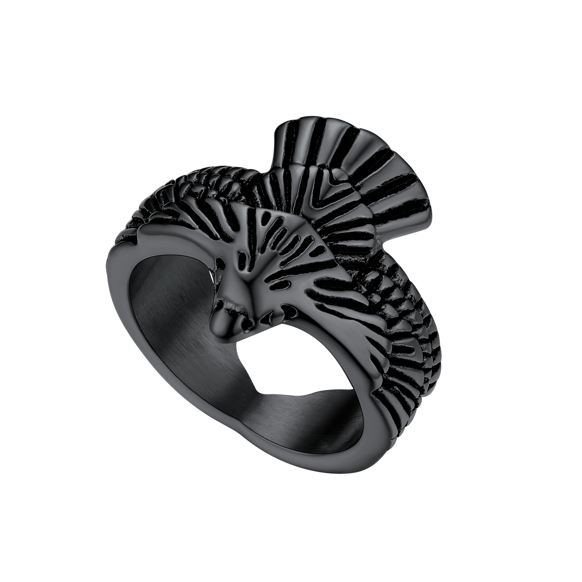 Vintage Hawk Open Adjustable Ring for Men