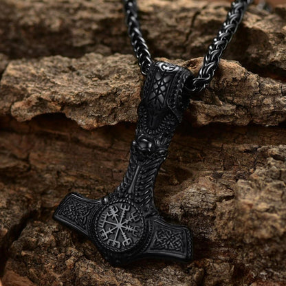 Viking Thor's Hammer Mjolnir Necklace Pendant For Men