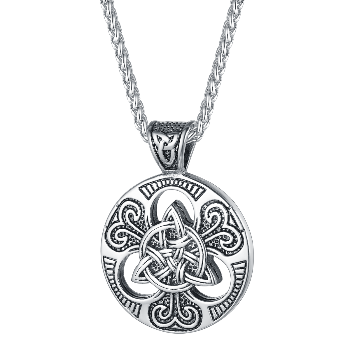 Vintage Celtic  Knot Necklace Amulet Pendant for Men