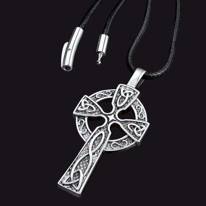 Large Celtic Cross Necklace Pendant For Men Women