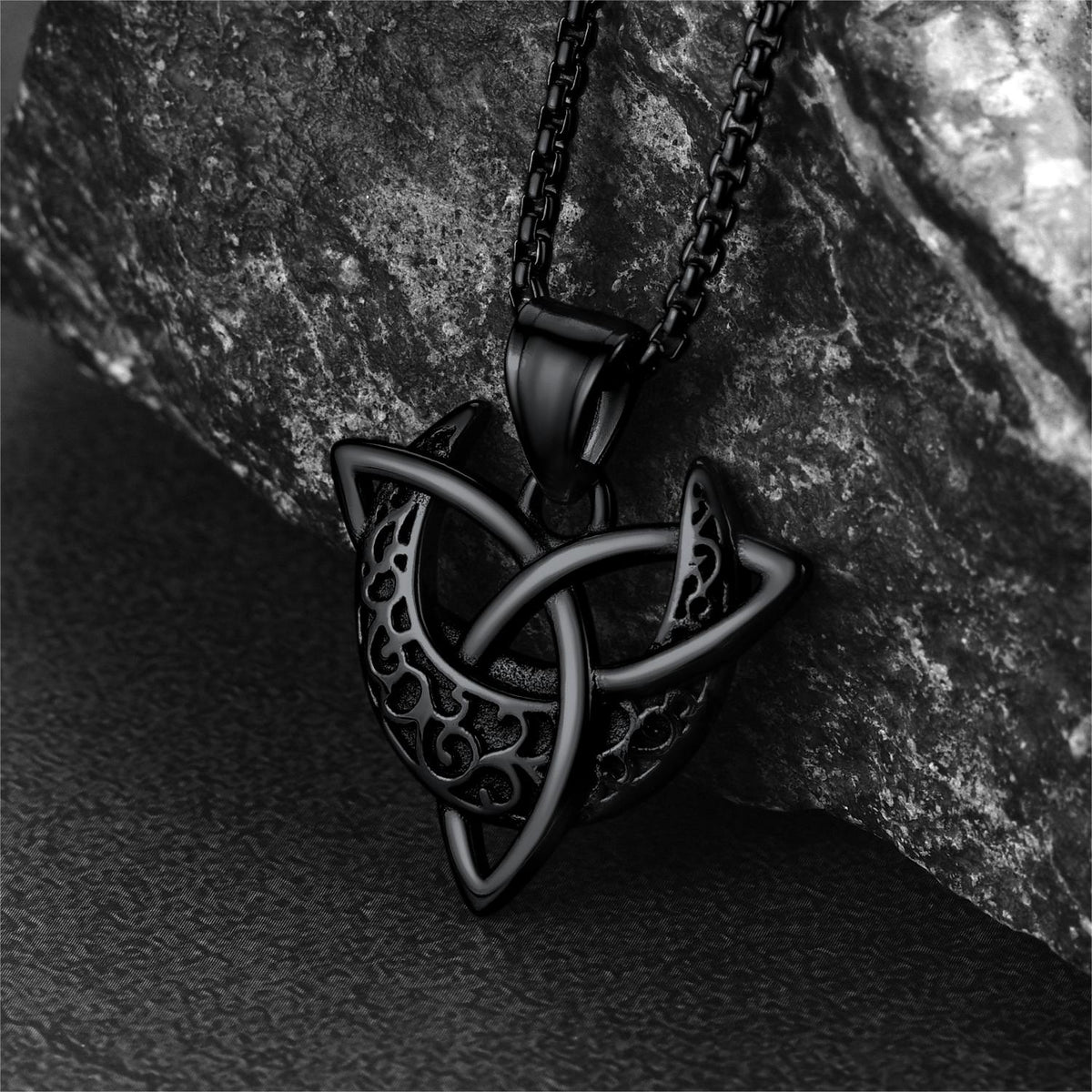 Celtic  Knot Moon Goddess Necklace For Men