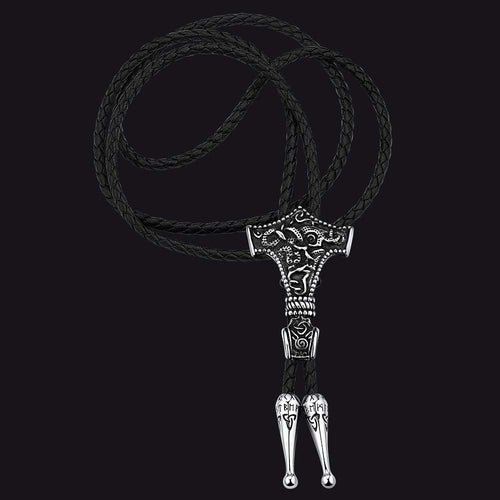 Viking Thor's Hammer Bolo Ties for Men Women